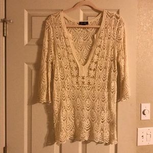 Ivory lace top (medium)